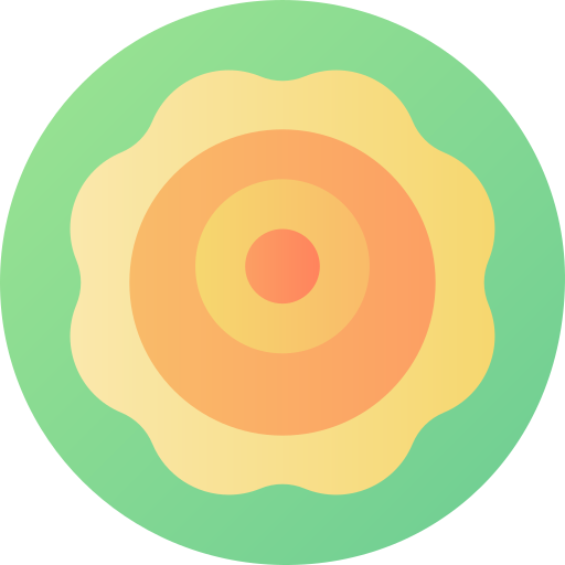 amöbe Flat Circular Gradient icon