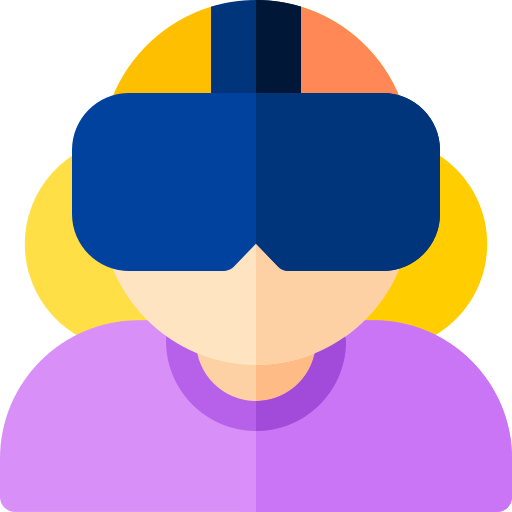 virtuelle realität Basic Rounded Flat icon
