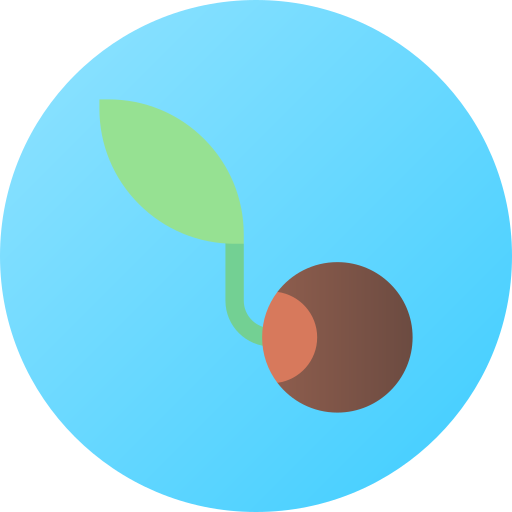 Seed Flat Circular Gradient icon