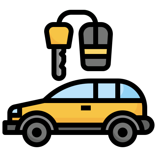 llave del coche Surang Lineal Color icono