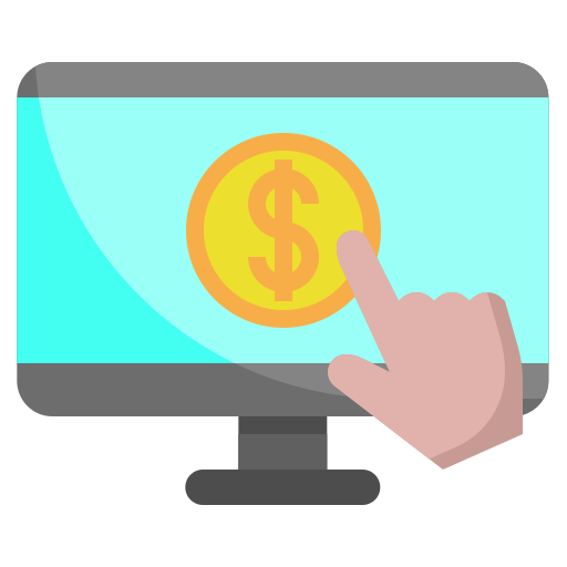 pay per click Surang Flat icon