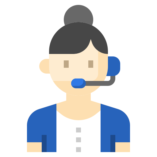 Call center agent Surang Flat icon