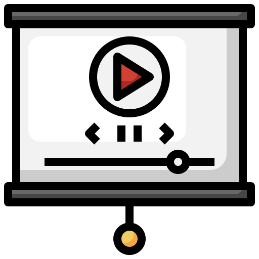 Video Surang Lineal Color icon