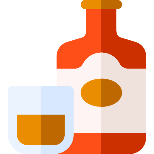 whiskey Basic Rounded Flat icon