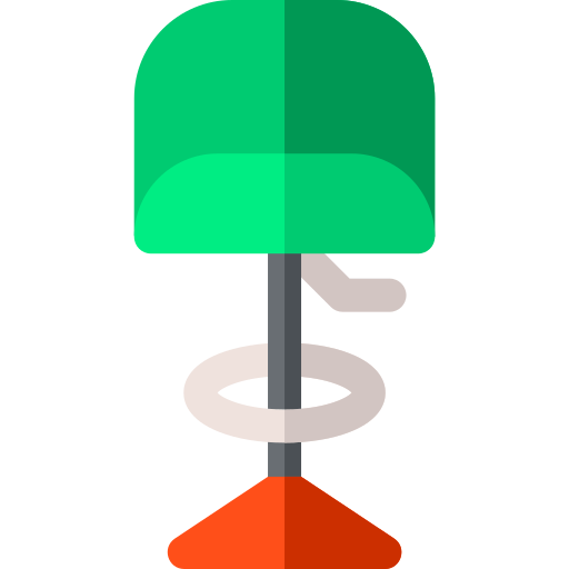 krzesło barowe Basic Rounded Flat ikona