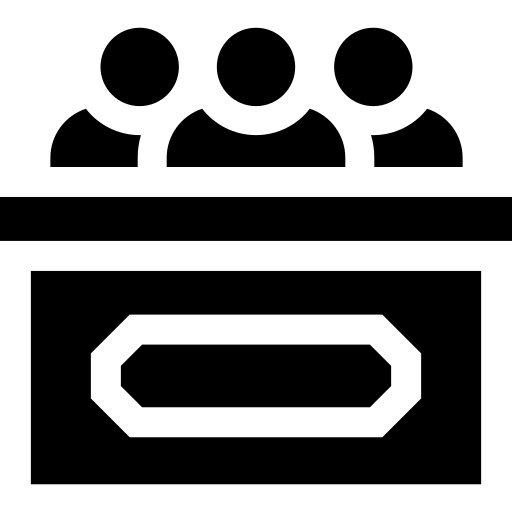 jury Basic Straight Filled Icône