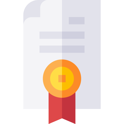 Сертификат Basic Straight Flat иконка