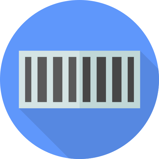 Barcode Flat Circular Flat icon