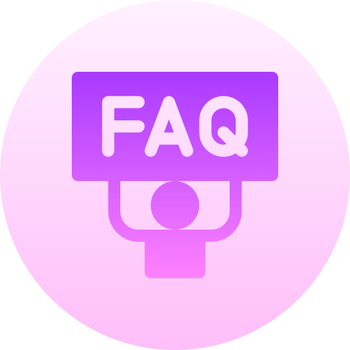 faq Basic Gradient Circular icoon