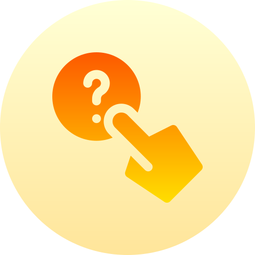 질문 Basic Gradient Circular icon
