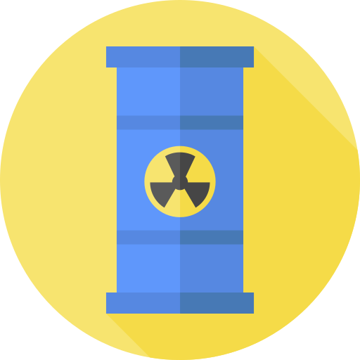 radioaktywny Flat Circular Flat ikona