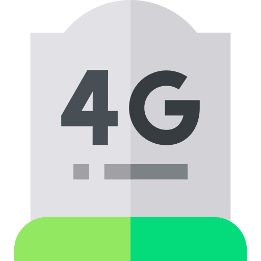 4g Basic Straight Flat icon