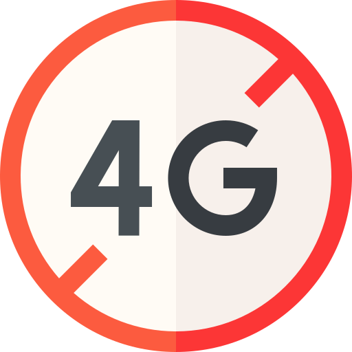 4g Basic Straight Flat icon