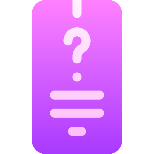 pytanie Basic Gradient Gradient ikona