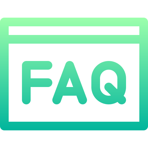 faq Basic Gradient Lineal color icoon