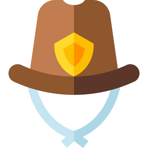 Sheriff Basic Straight Flat icon