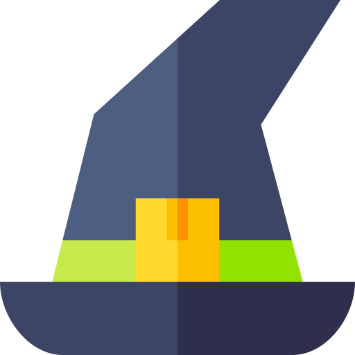 Witch hat Basic Straight Flat icon