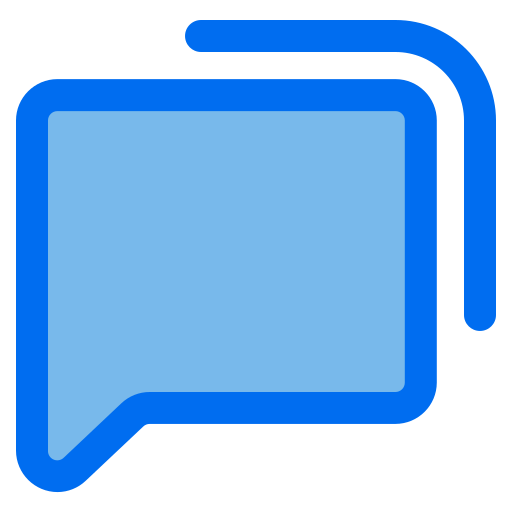 chats Generic Blue icono