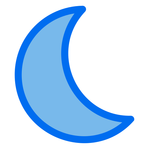 noche Generic Blue icono