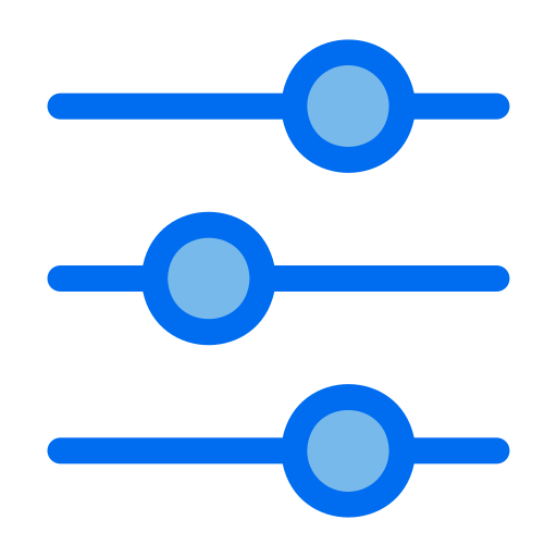 contrast aanpassing Generic Blue icoon