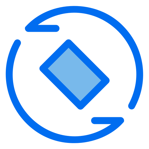 gedraaid Generic Blue icoon