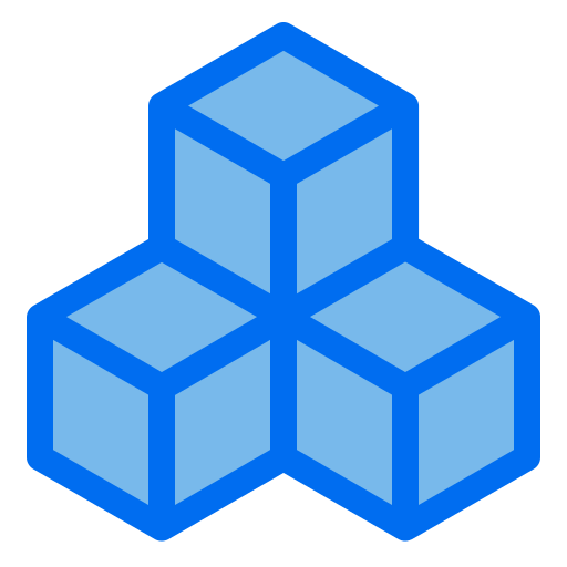 キューブ Generic Blue icon