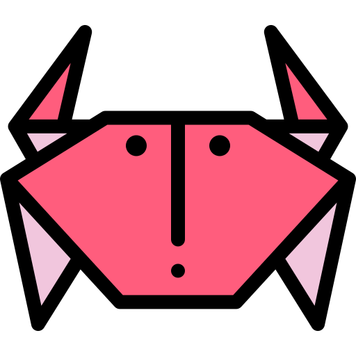 Crab Detailed Rounded Lineal color icon