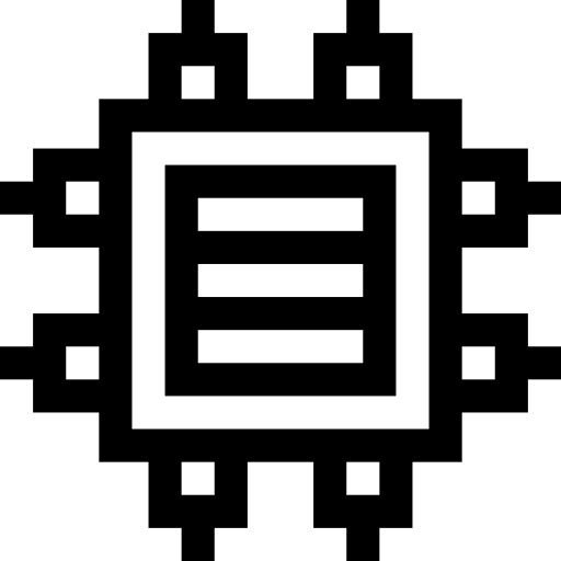 cpu Basic Straight Lineal icoon