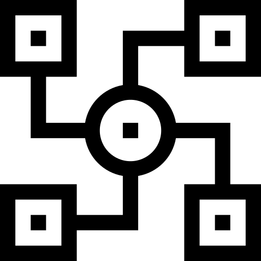 distribué Basic Straight Lineal Icône