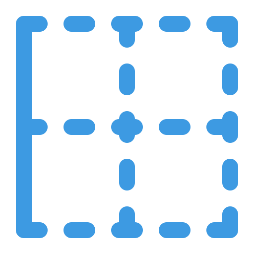 linker grens Generic Blue icoon