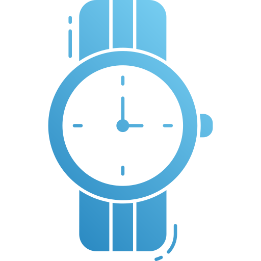 reloj de pulsera Generic Flat Gradient icono