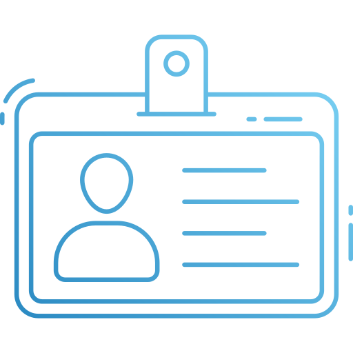 carte d'identité Generic Gradient Icône