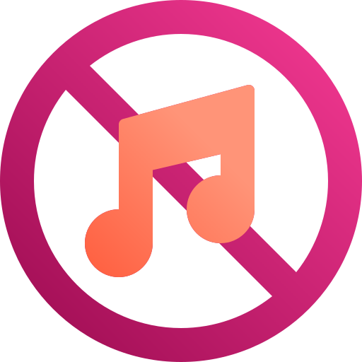 No music Generic Flat Gradient icon