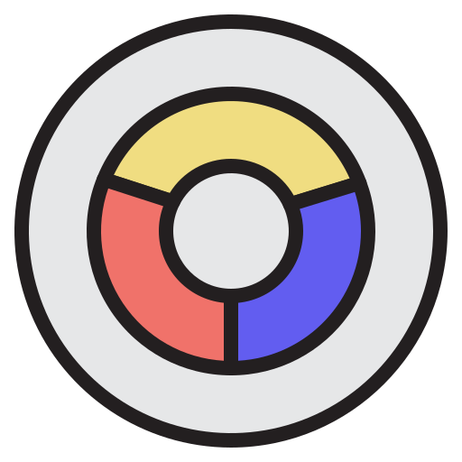 Pie graph Generic Outline Color icon