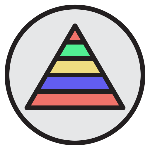 gráfico de pirâmide Generic Outline Color Ícone