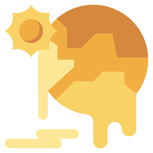 Global warming Surang Flat icon