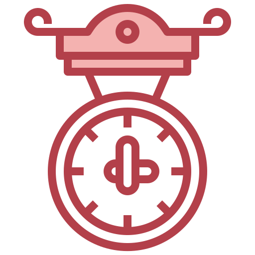 настенные часы Surang Red иконка