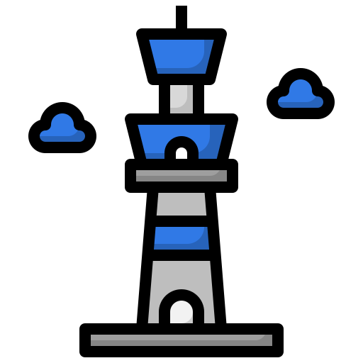 wieża Surang Lineal Color ikona