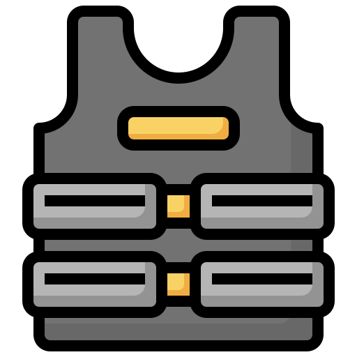 Bullet proof vest Surang Lineal Color icon