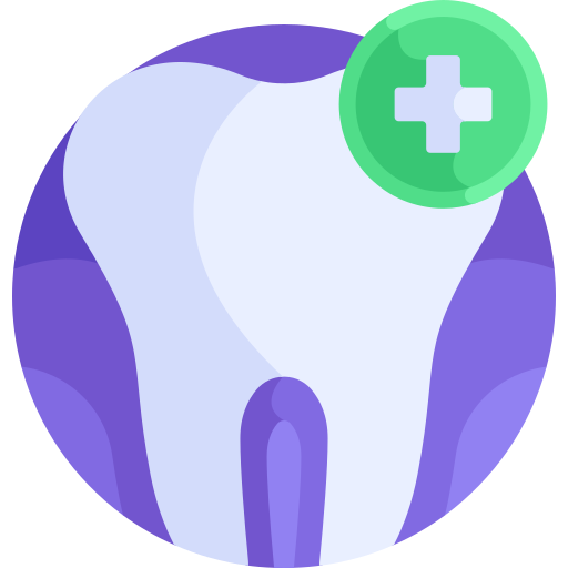 Tooth Detailed Flat Circular Flat icon