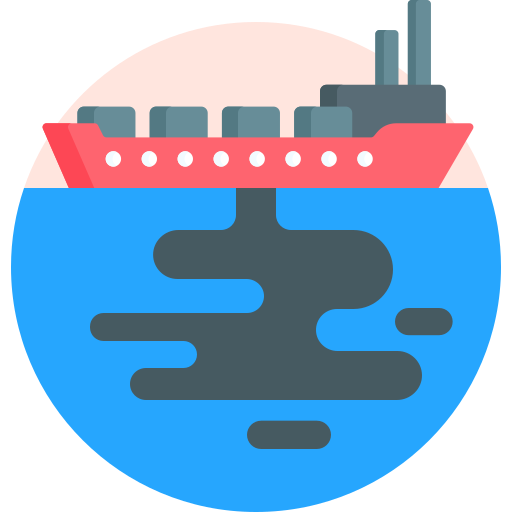 Разлив нефти Detailed Flat Circular Flat иконка