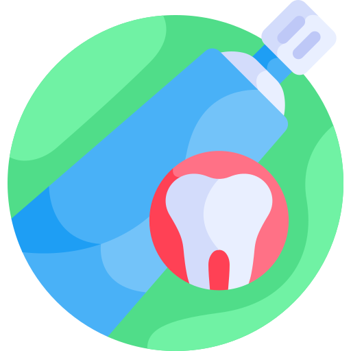 pasta do zębów Detailed Flat Circular Flat ikona