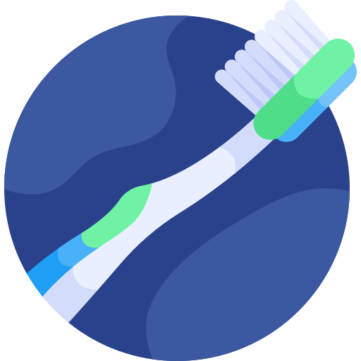 Toothbrush Detailed Flat Circular Flat icon