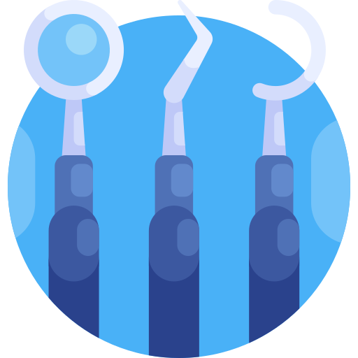 Dentist tools Detailed Flat Circular Flat icon
