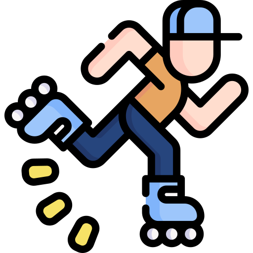 Roller skater Special Lineal color icon
