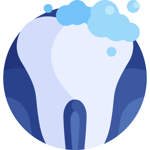 lavando los dientes Detailed Flat Circular Flat icono