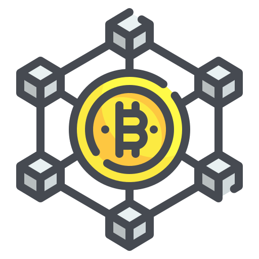 Blockchain Wanicon Lineal Color icon