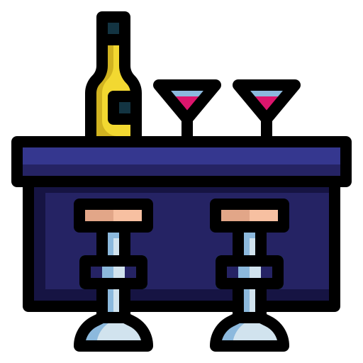 Bar counter PongsakornRed Lineal Color icon