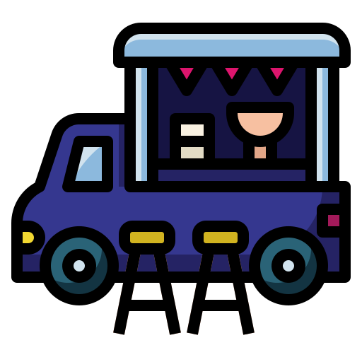 lebensmittelwagen PongsakornRed Lineal Color icon
