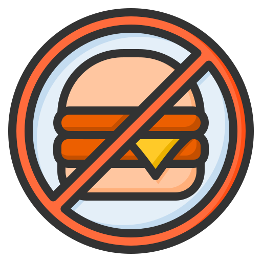 No eating Generic Outline Color icon